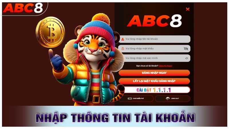 Nhập thông tin tài khoản