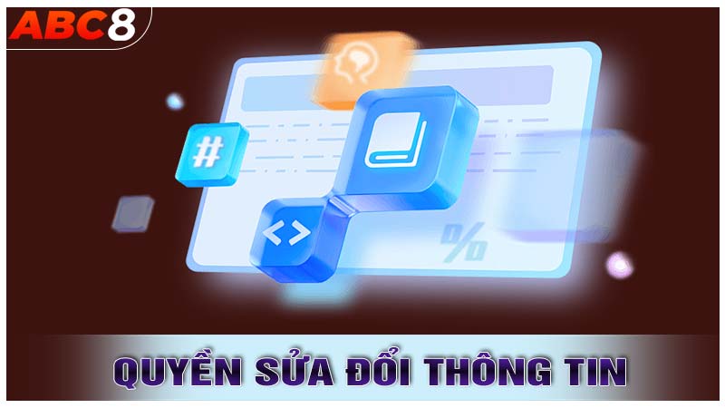 Quyền sửa đổi thông tin